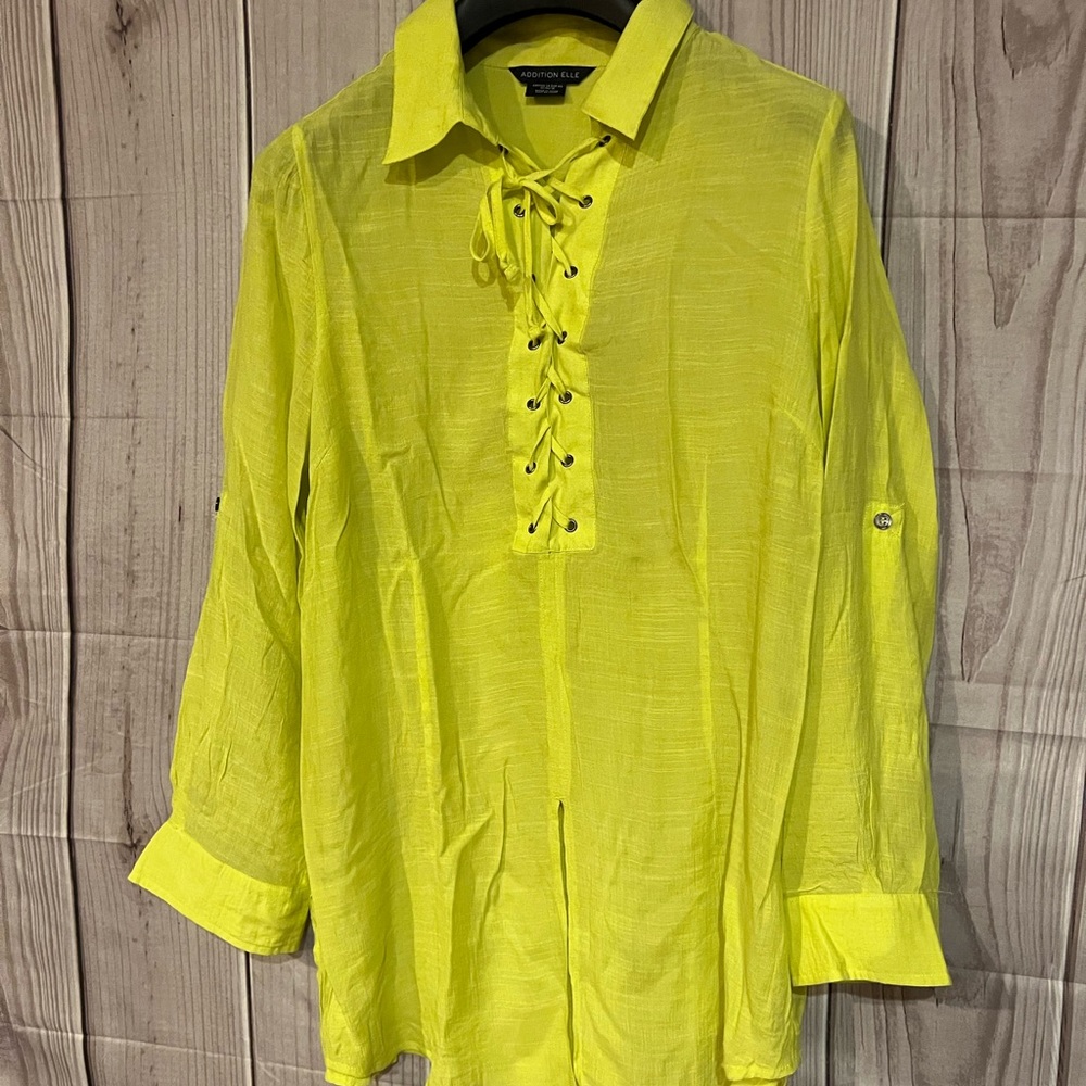 Addition Elle Sheer Blouse Size 14